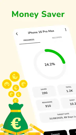 Money Saver - Savings Goal screenshot