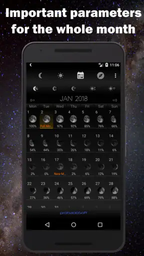 Moon Phase Calendar screenshot