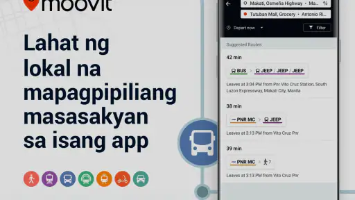 Moovit: Info ng Bus at Tren screenshot