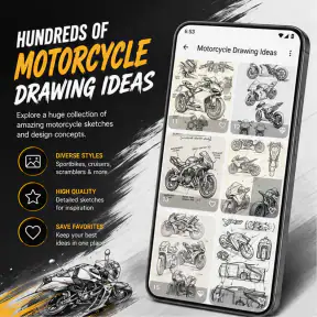 Motorcycle Drawing Ideas screenshot
