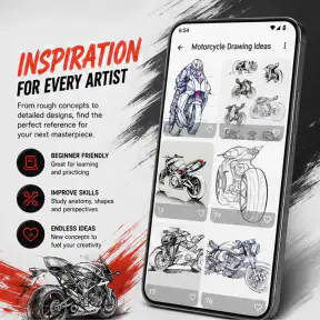 Motorcycle Drawing Ideas screenshot