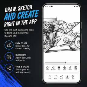 Motorcycle Drawing Ideas screenshot
