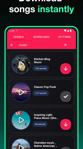MP3 Offline Music Downloader screenshot