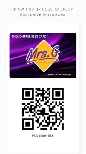 MrsG Loyalty screenshot