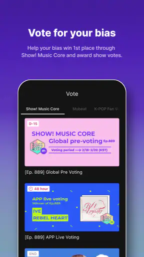 Mubeat for kpop Lovers screenshot