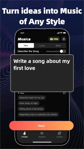 Musica:AI Song & Music Maker screenshot