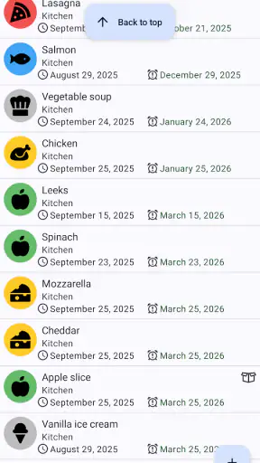 My Freezer screenshot