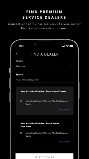 myLEXUS PH screenshot