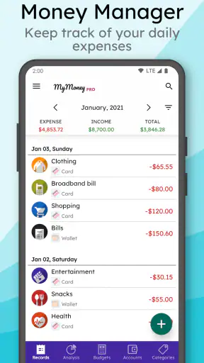 MyMoney Pro - Expense & Budget screenshot