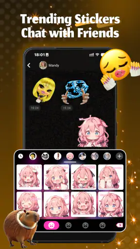 Neon Love Keyboard screenshot