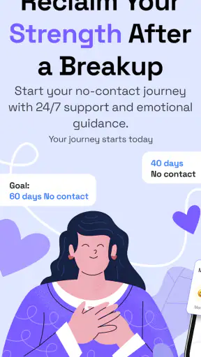 No Contact Tracker: AI Breakup screenshot