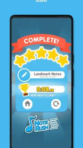 Note Rush: Learn to Read Music screenshot