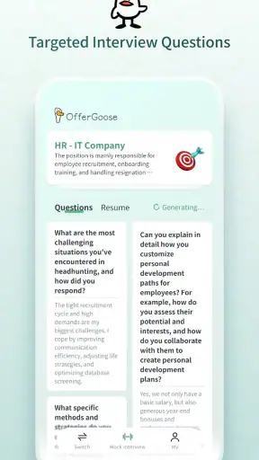 OfferGoose-AI Resume&Interview screenshot