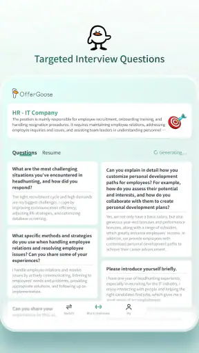 OfferGoose-AI Resume&Interview screenshot