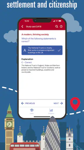 Official Life in the UK Test screenshot