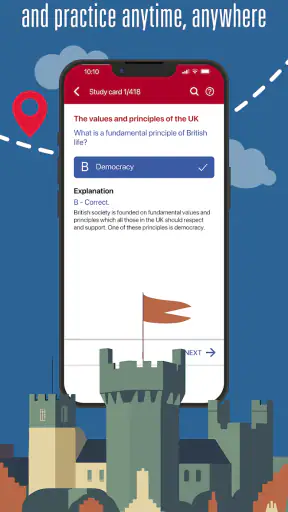 Official Life in the UK Test screenshot