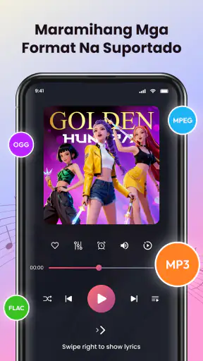 Offline musiikkisoittimella screenshot