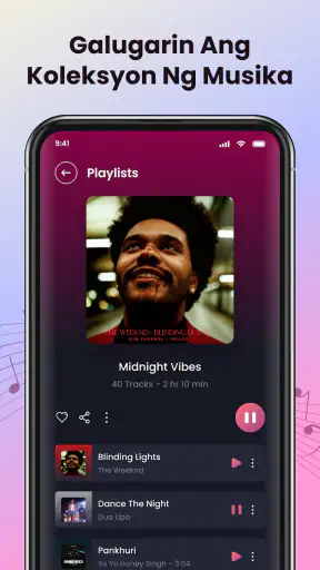 Offline musiikkisoittimella screenshot