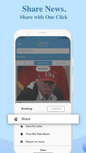 Oigetit Fake News Filter screenshot