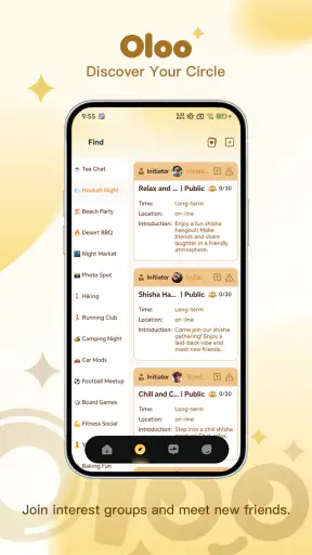 Oloo - Your Group, Your Vibe screenshot