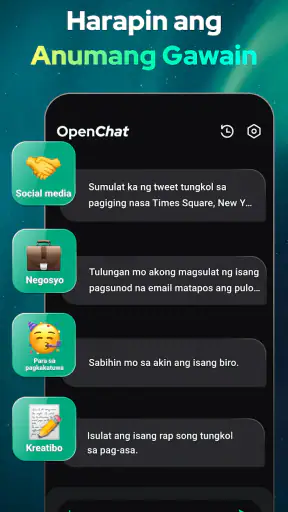 Open Chat - AI bot app screenshot