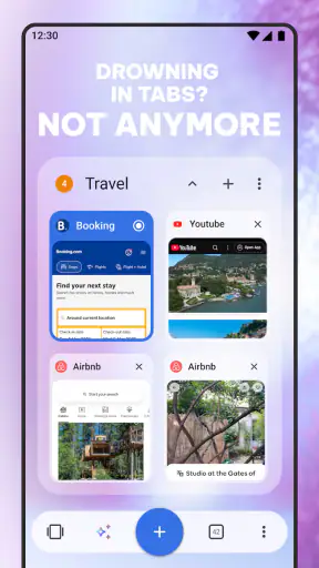 Opera browser na may VPN screenshot