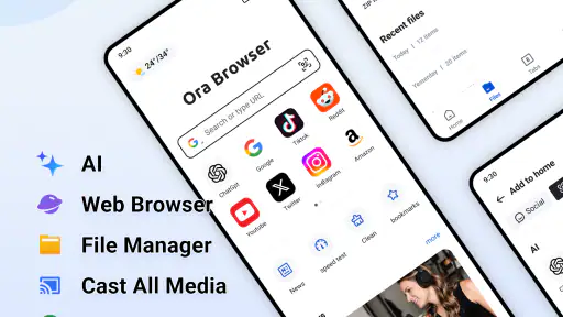 Ora Browser AI - File Manager screenshot