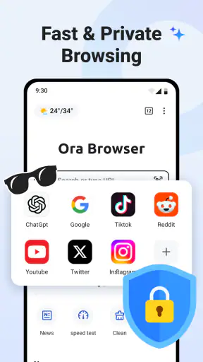 Ora Browser AI - File Manager screenshot