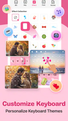 Pag-ibig Keyboard Tema & Fonts screenshot