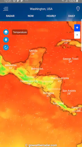 Panahon ng radar screenshot