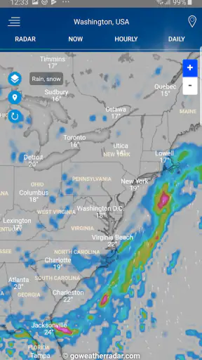 Panahon ng radar screenshot