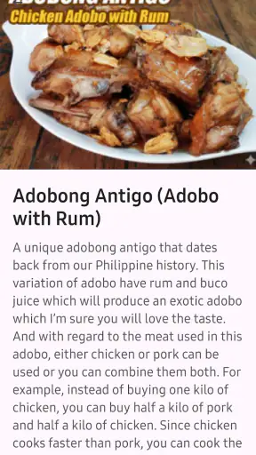 Panlasang Pinoy Meaty Recipes screenshot
