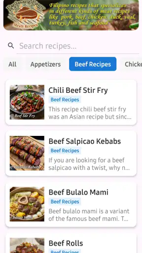 Panlasang Pinoy Meaty Recipes screenshot