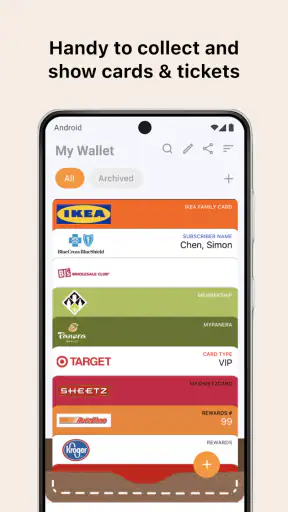 Pass2U Wallet - Add store card screenshot