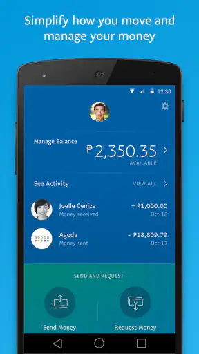 PayPal screenshot