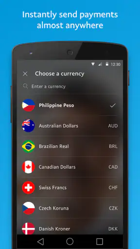 PayPal screenshot