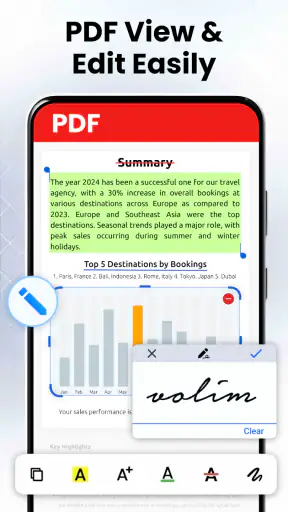 PDF Document Reader & Editor screenshot