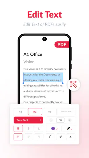 PDF text editor - Edit PDF screenshot