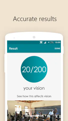 Peek Acuity screenshot