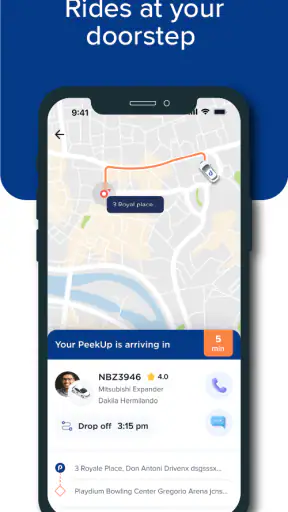 PeekUp: Easy Comfortable Rides screenshot