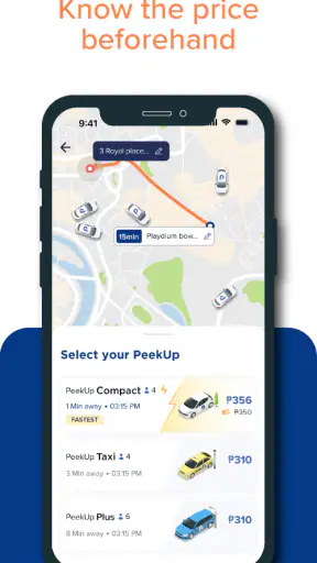 PeekUp: Easy Comfortable Rides screenshot