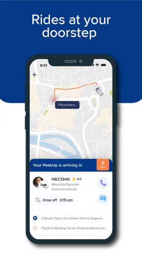 PeekUp: Easy Comfortable Rides screenshot