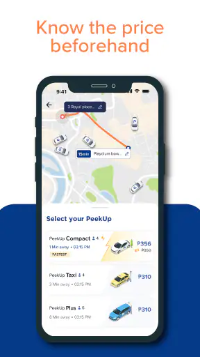 PeekUp: Easy Comfortable Rides screenshot