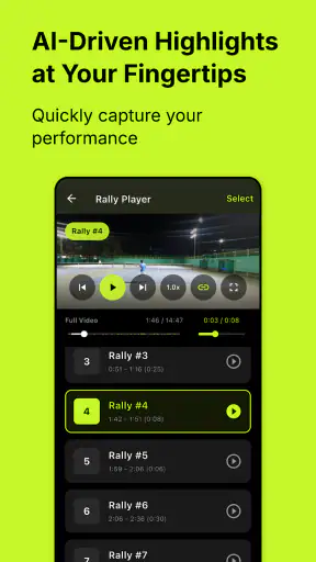 PerfectSwing:Rally Highlights screenshot