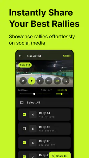 PerfectSwing:Rally Highlights screenshot