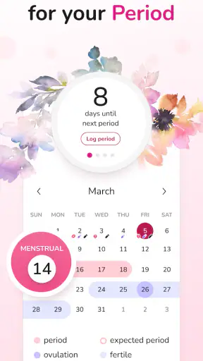 Period Tracker and Calendar screenshot