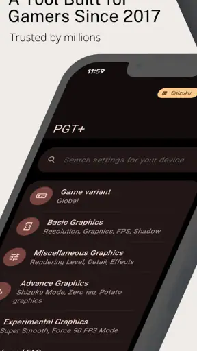 PGT+ : Pro GFX & Optimizer screenshot