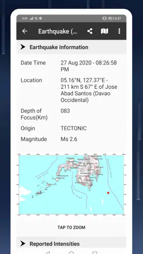 PH Weather And Earthquakes screenshot
