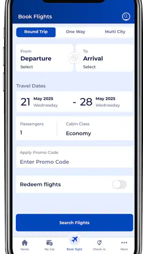 Philippine Airlines screenshot