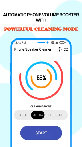 Phone speaker cleaner screenshot